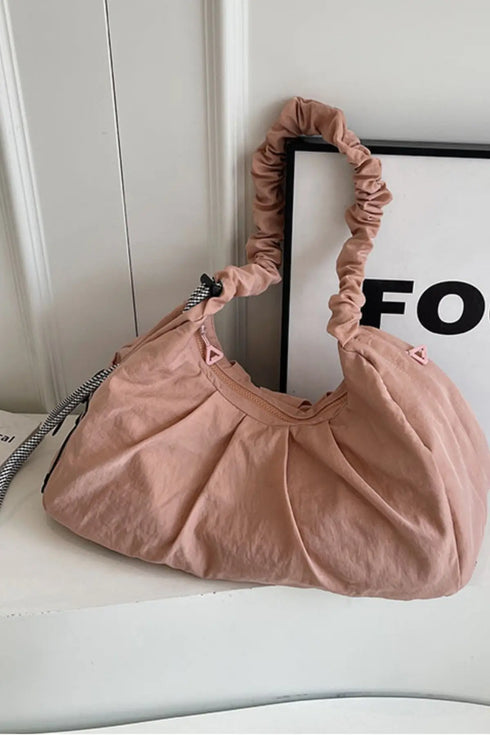 'Alondra' Ruched Drawstring Crossbody Bag - Celes Fashion